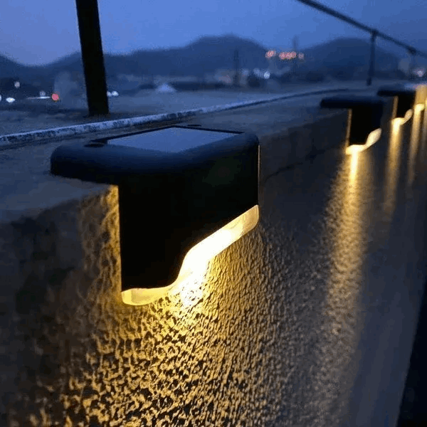 Solar step lights outdoor can also be easily installed on cement