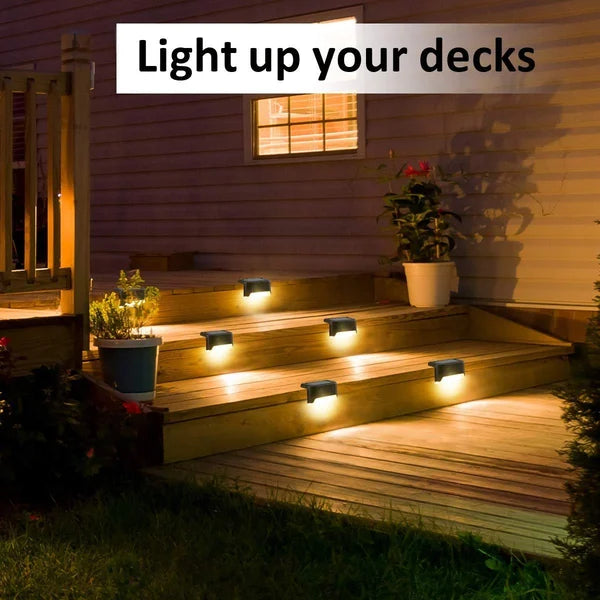 Solar lights for stairs decorate your deck