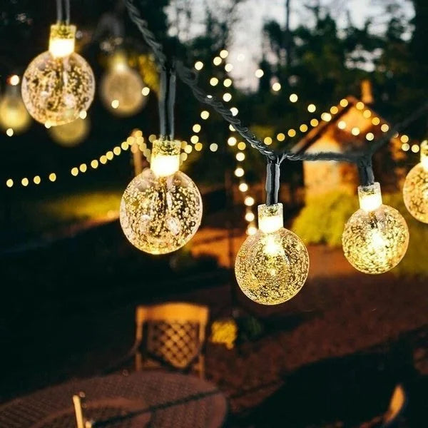 Papapick - Waterproof Solar Powered LED Outdoor String Lights