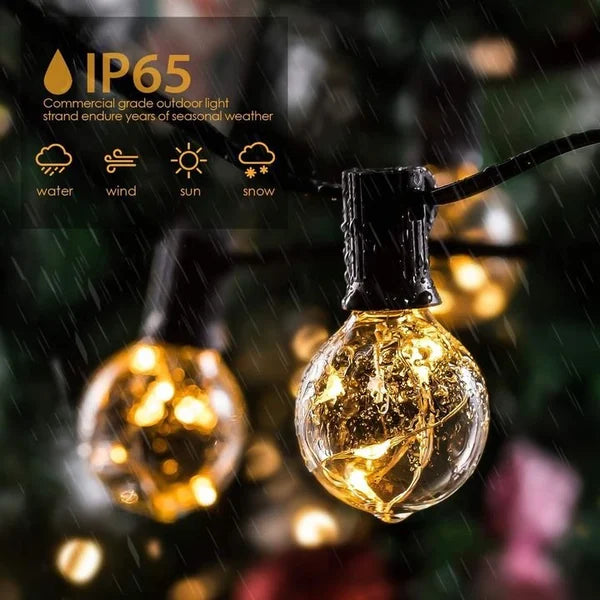 Papapick - Waterproof Solar Powered LED Outdoor String Lights