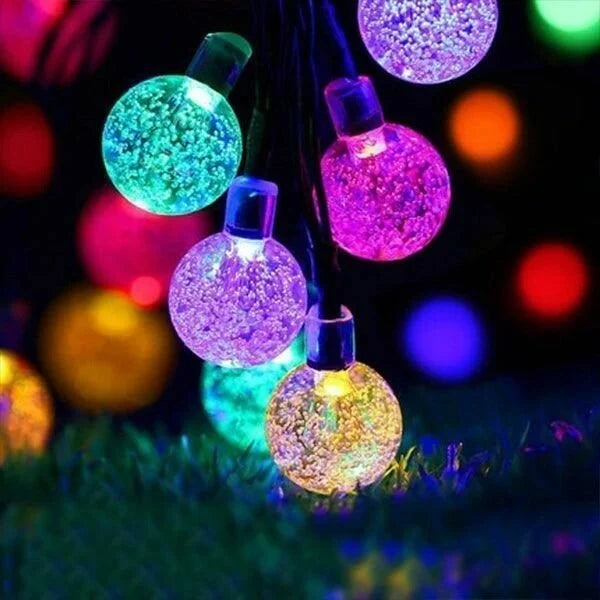 Papapick - Waterproof Solar Powered LED Outdoor String Lights