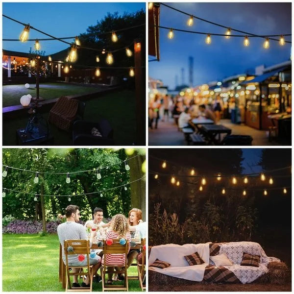 Papapick - Waterproof Solar Powered LED Outdoor String Lights