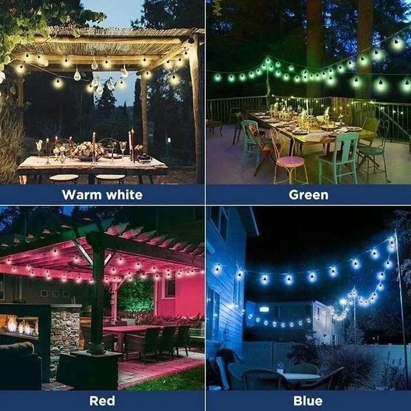 Papapick - Waterproof Solar Powered LED Outdoor String Lights