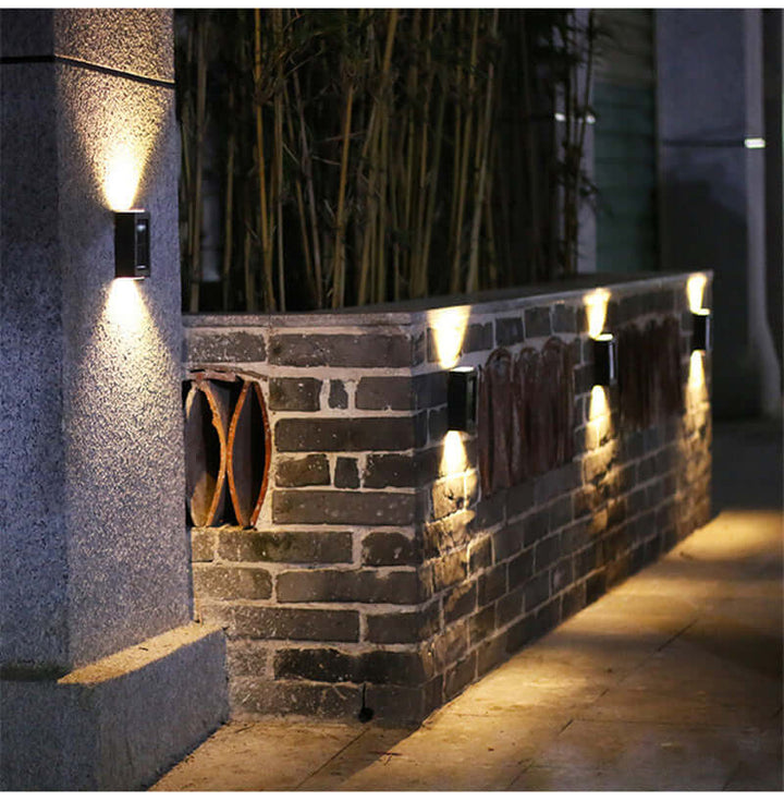 Papapick - Waterproof Solar Powered Outdoor Patio Wall Decor Light