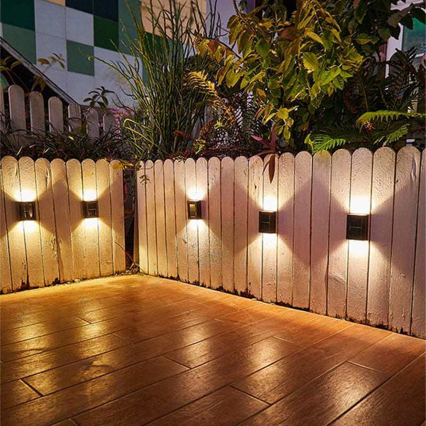 Papapick - Waterproof Solar Powered Outdoor Patio Wall Decor Light