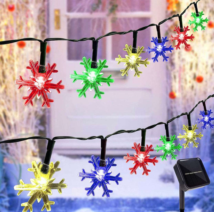 Papapick™丨Holiday Solar snowflake string lights