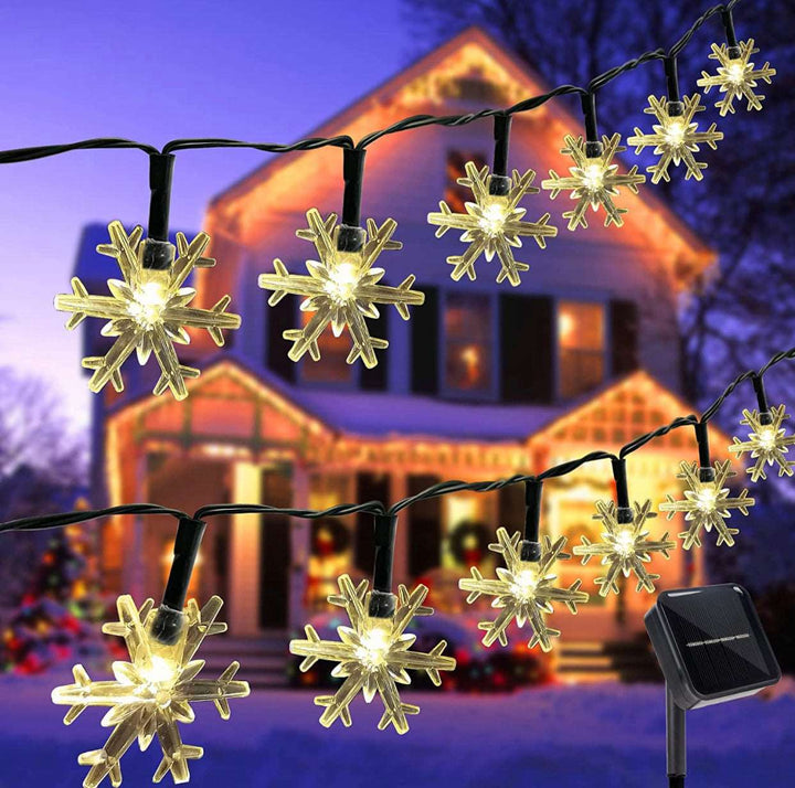 Papapick™丨Holiday Solar snowflake string lights