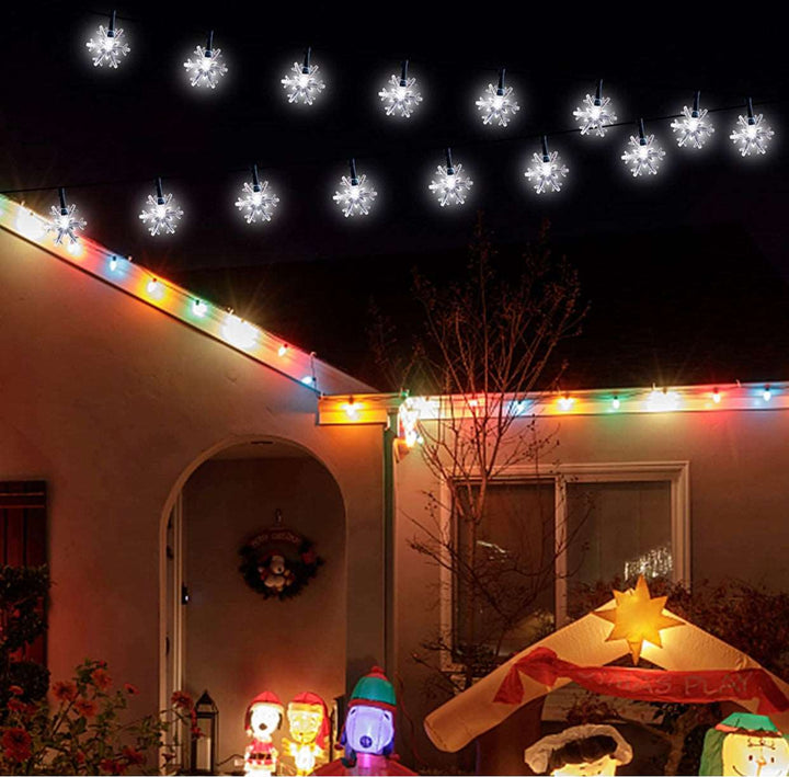 Papapick™丨Holiday Solar snowflake string lights