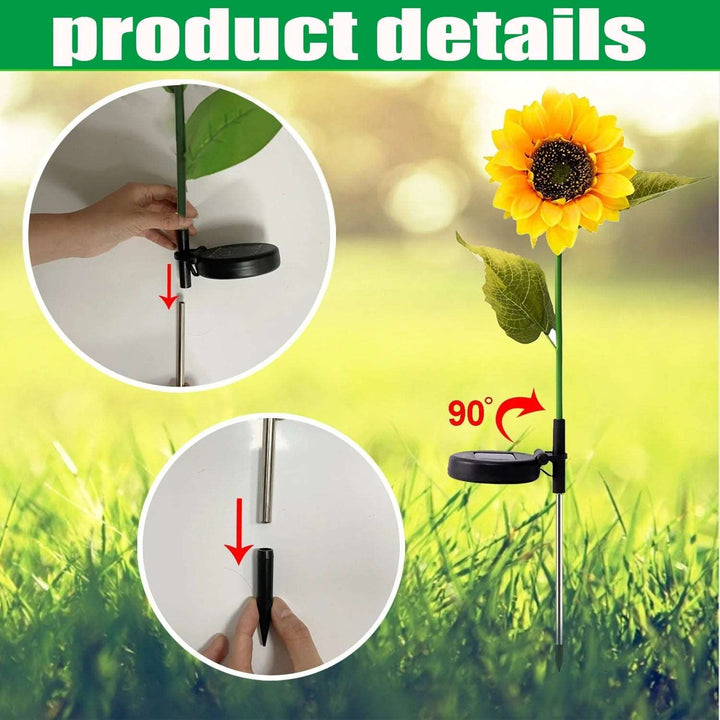 papapick Sunflower Solar Lights product details