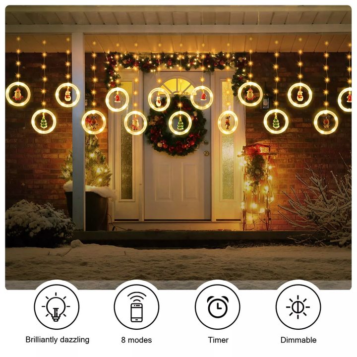 solar christmas tree lights outdoor