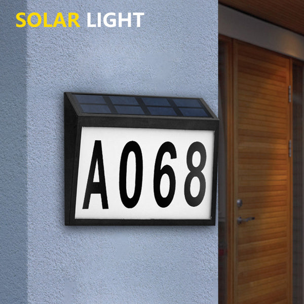 solar doorplate lights