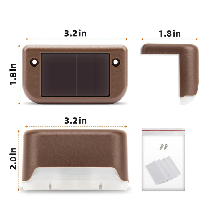 solar fence light- brown