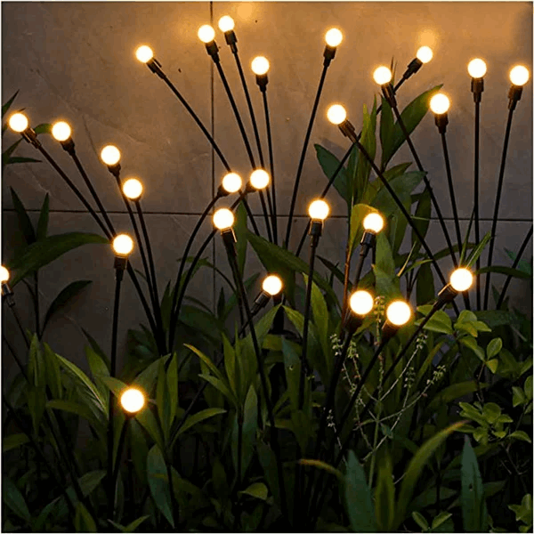 solar powered firefly garden light